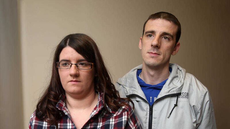 Shona and Marc Moreland, whose mother Caroline (34) was abducted and shot by the IRA. Picture by Mal McCann 