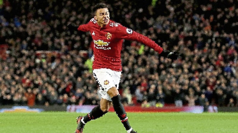 Manchester United has again been named football&#39;s richest club in the Deloitte Football Money League. Pictured is Manchester United&#39;s Jesse Lingard 