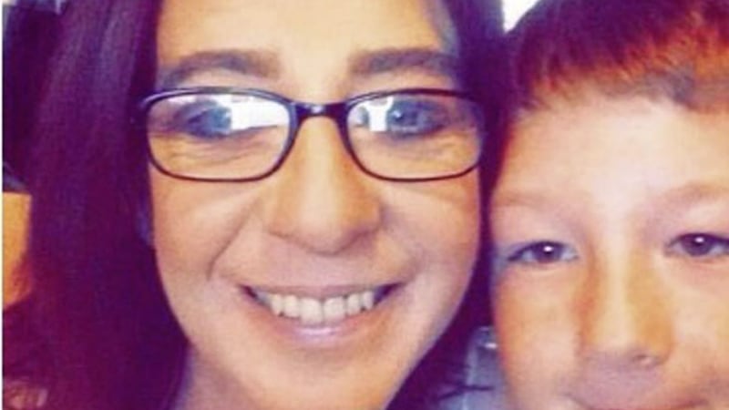 Brenda Hamilton (43), who passed away on Wednesday following a battle with cervical cancer pictured with her son, Sean (12), who passed away last July 