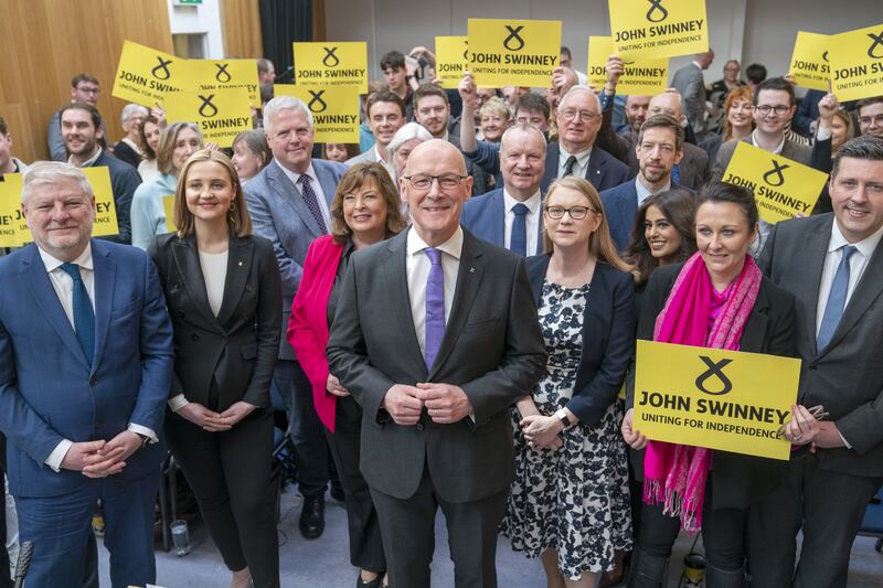 Mr Swinney launched his campaign at the Grassmarket Community Project