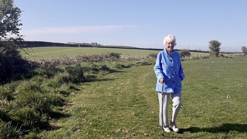 Maureen Lightbody (94) from Groomsport has already raised more than &pound;7,000 for MacMillan Cancer Support by walking 1,000 paces a day. The County Down woman intends continuing her challenge until her 95th birthday in July 