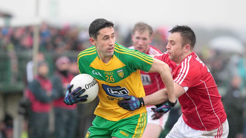 <address>Rory Kavanagh came on as a sub in Donegal's victory over Cork earlier in the League, and impressed in his first start against Mayo last weekend. Picture: Margaret McLaughlin.