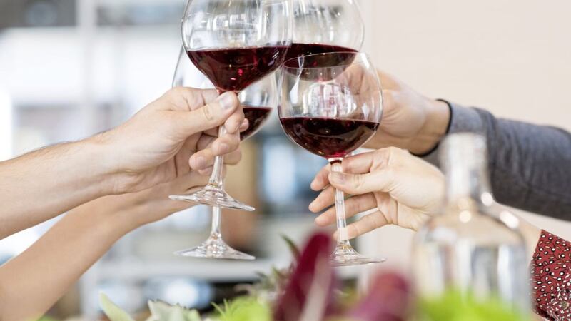Wine is often shared at the dinner table during the festive season 
