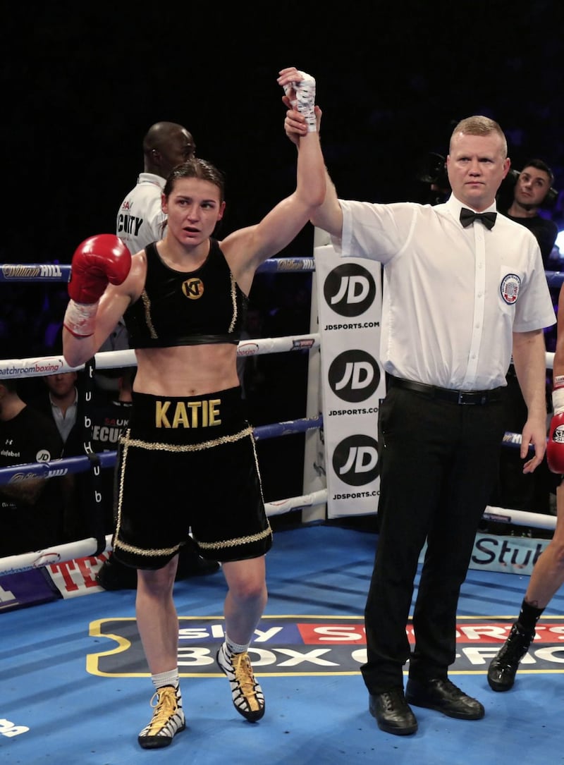 Katie Taylor was disappointed with her performance, despite outclassing Viviane Obenauf in Manchester last Saturday night<br />Picture by PA