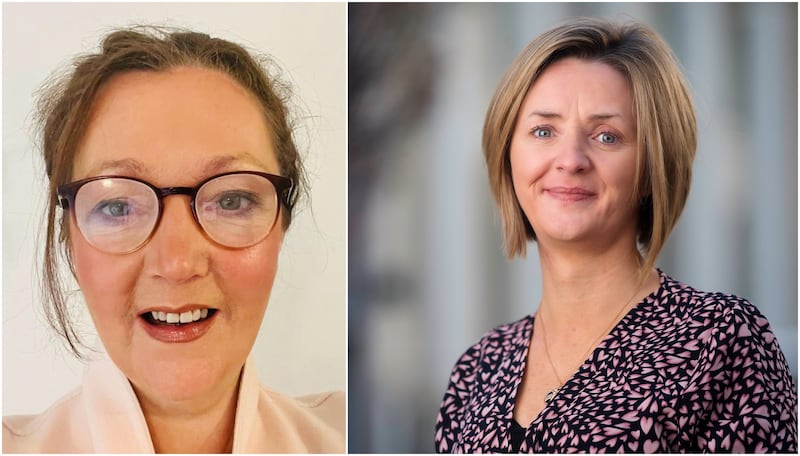 Alison McAtamney (left) of ClelandRenwick Ltd, who was among the recipients of loans from the British Business Bank, and Susan Nightingale (right), director UK network devolved nations.