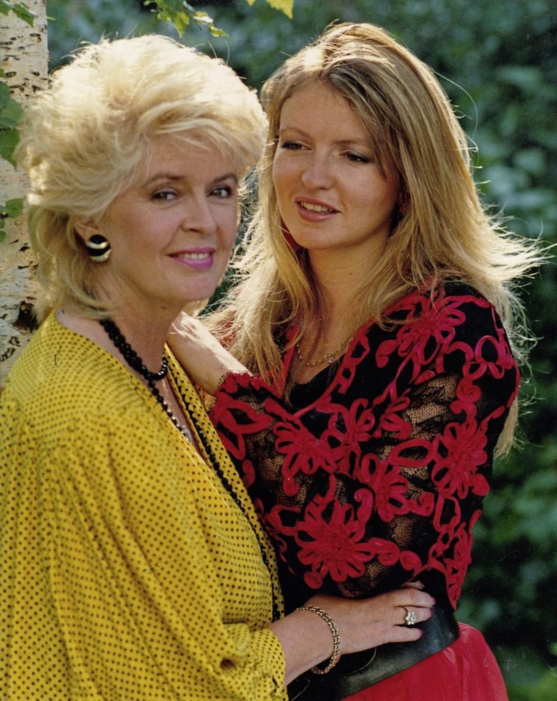 Gloria with her late daughter Caron Keating 