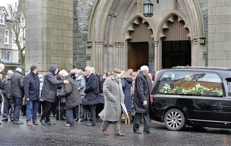 The funeral of Anita Robinson at St Eugene's Cathedral in Derry on Saturday. Picture by Margaret McLaughlin