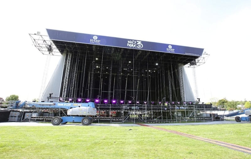 The stage for Ward Park 3 is the height of an eight-storey house. Picture: Hugh Russell 