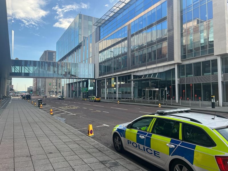 A police operation was ongoing this morning close to the Ulster University's Belfast campus where President Biden is set to speak
