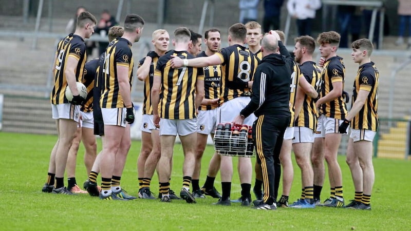 Crossmaglen Rangers started slowly but came good to defeat near neighbours Dromintee by 10 points after extra time in the Armagh SFC quarter-finals. Pic Philip Walsh 