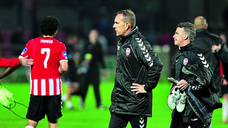Derry City manager Kenny Shiels will be without a number of key players through injury when Sligo Rovers visit the Brandywell this evening.&nbsp;Picture by Margaret McLaughlin