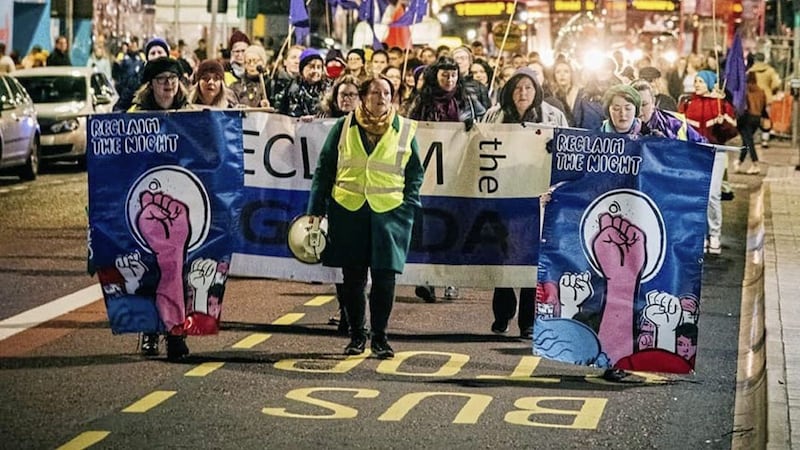 Women in Northern Ireland will take to the streets of Belfast tomorrow night for the `Reclaim The Night&#39; rally, which will call for an end to gender-based violence 