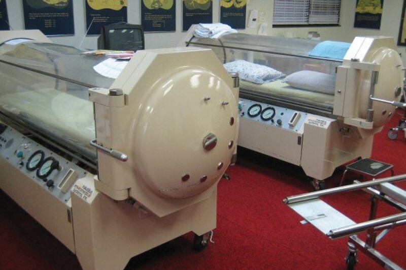 Hyperbaric chamber.