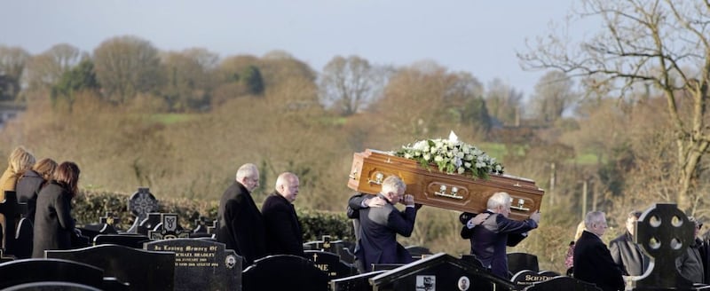 The funeral of Dearbhla Harbinson in Glenavy. Picture by Cliff Donaldson 