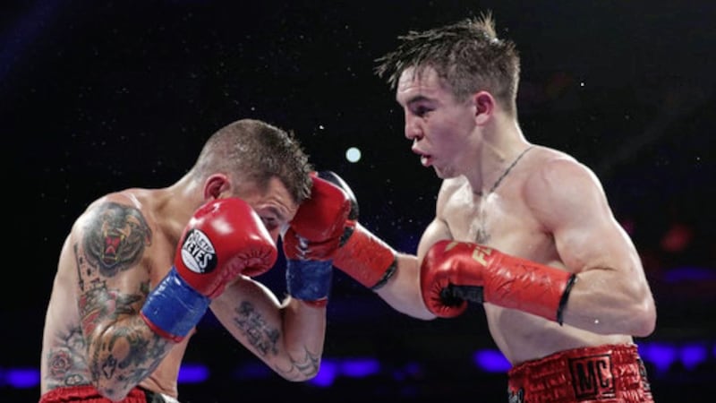 Michael Conlan had no trouble beating Ibon Larrinaga in New York but faces a step up against world title challenge Dos Santos 