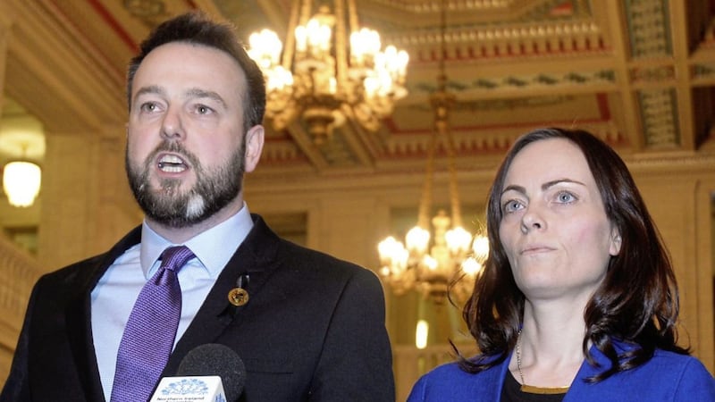 A joint message to SDLP members from Colum Eastwood and Nichola Mallon said merger talk was &#39;deeply unhelpful&#39;. Picture by Colm Lenaghan/Pacemaker Press 