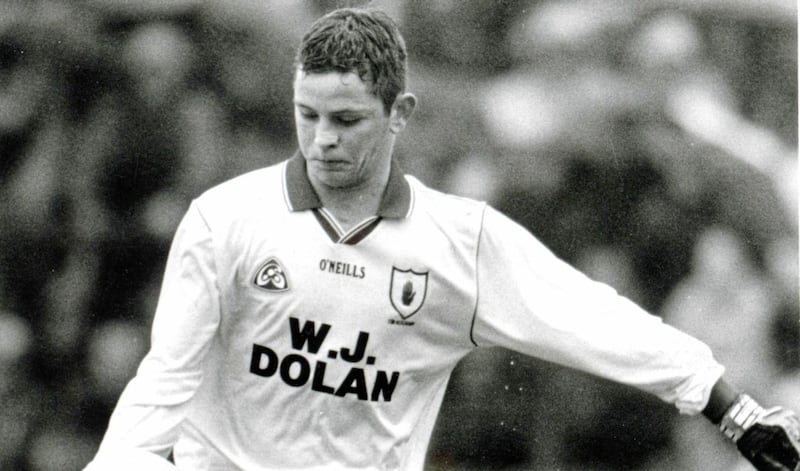 Tyrone minor Paul McGirr in action hours before he died in June 1997  