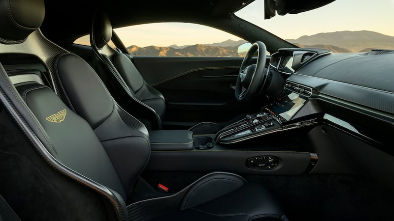 The interior gets a significant overhaul. (Aston Martin)