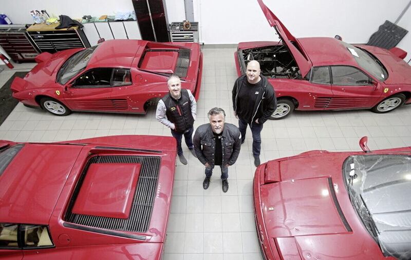 THE WHEEL DEAL: John Walsh Jnr of J&amp;F Group, Richard Rawlings, and Chris Smith from Gas Monkey Garage 			 Picture: Mal McCann 