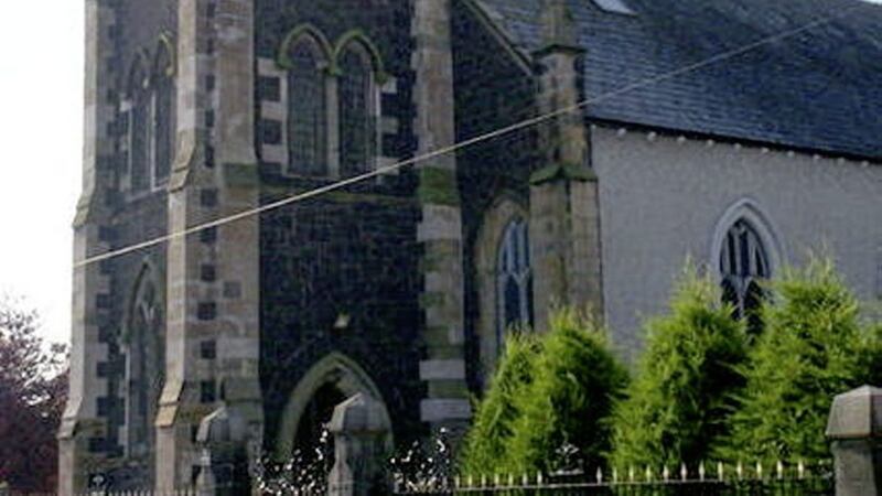St Patrick&#39;s Church in Portadown where the woman was attacked. 