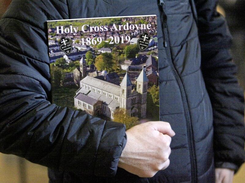 A book telling the history of the Holy Cross parish has been produced to mark its 150th anniversary. Picture by Ann McManus 