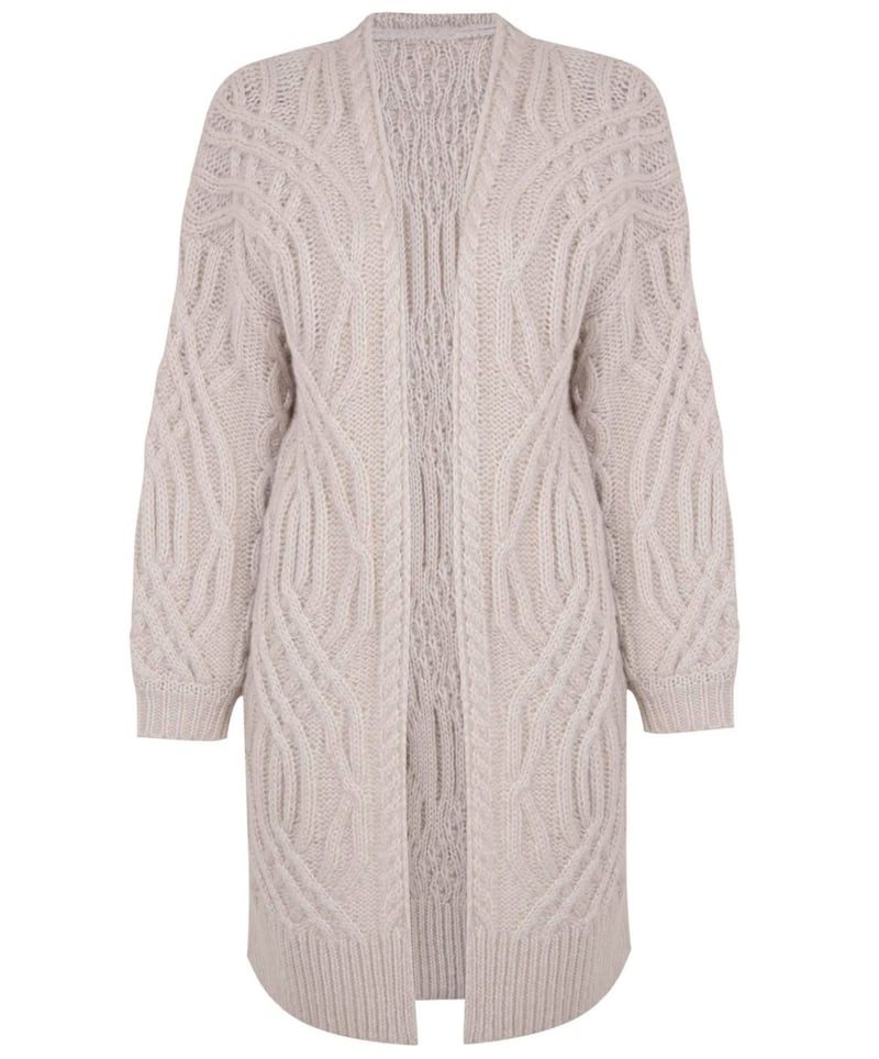 Falmer Chunky Cable Knit Cardigan, &pound;25, available from Matalan