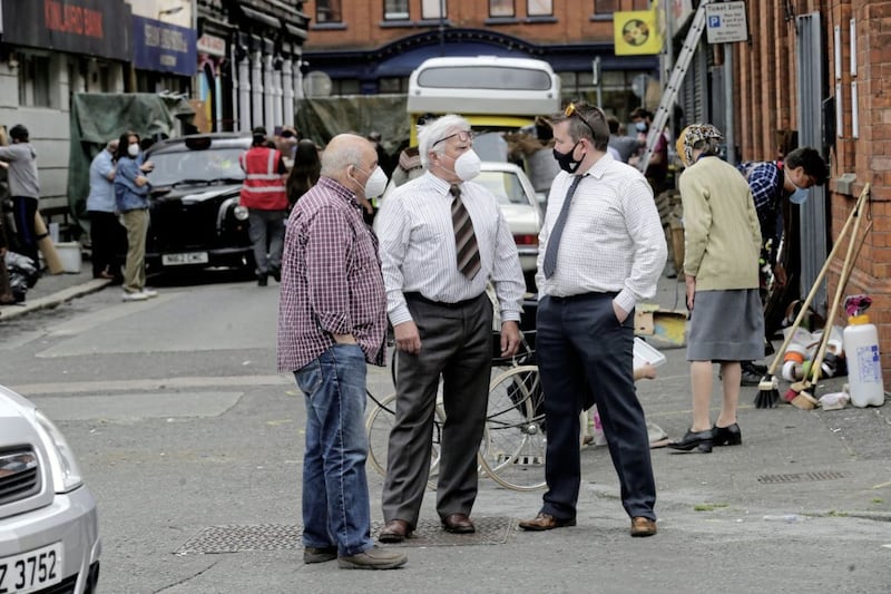 Dalgliesh TV series takes Union Street and the Irish News back to the 70s. Picture by Hugh Russell.