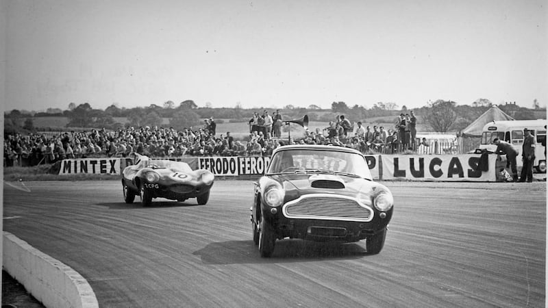 An original Aston Martin DB4 GT in its 1959 pomp; the sports car company is building 25 new versions for wealthy customers 