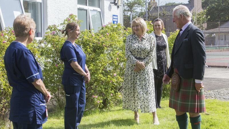The prince visited Caithness General Hospital and met with staff.