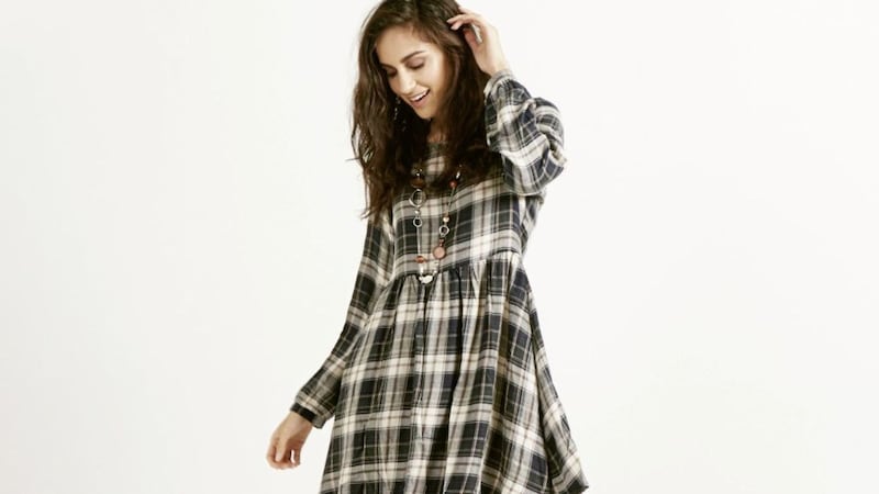 Apricot Oversized Check Smock Dress, &pound;29, available from Apricot 