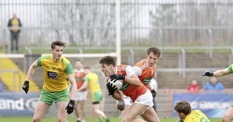 Niall Grimley contributed points but Armagh were held to a draw by Clare in Newry 