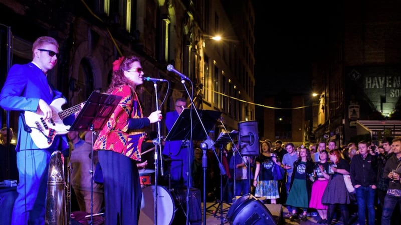 More than 100,000 people are expected to descend on Belfast tonight for Culture Night 2018. This year&#39;s programme includes more than 230 family friendly, free events, which will take place across spaces and places around the city centre and beyond. Picture by Elaine Hill 