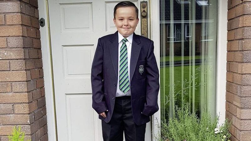Luke&#39;s father Barry Lawson posted a series of picture of him, including one standing proudly outside their home in his school uniform, with the poignant message `My sunshine, my best friend&#39; 