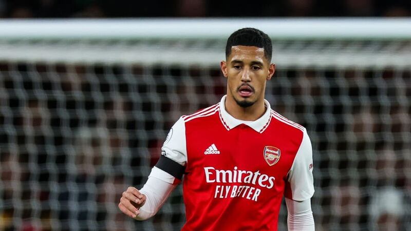 Arsenal are keen to secure William Saliba on a new contract (Steven Paston/PA)