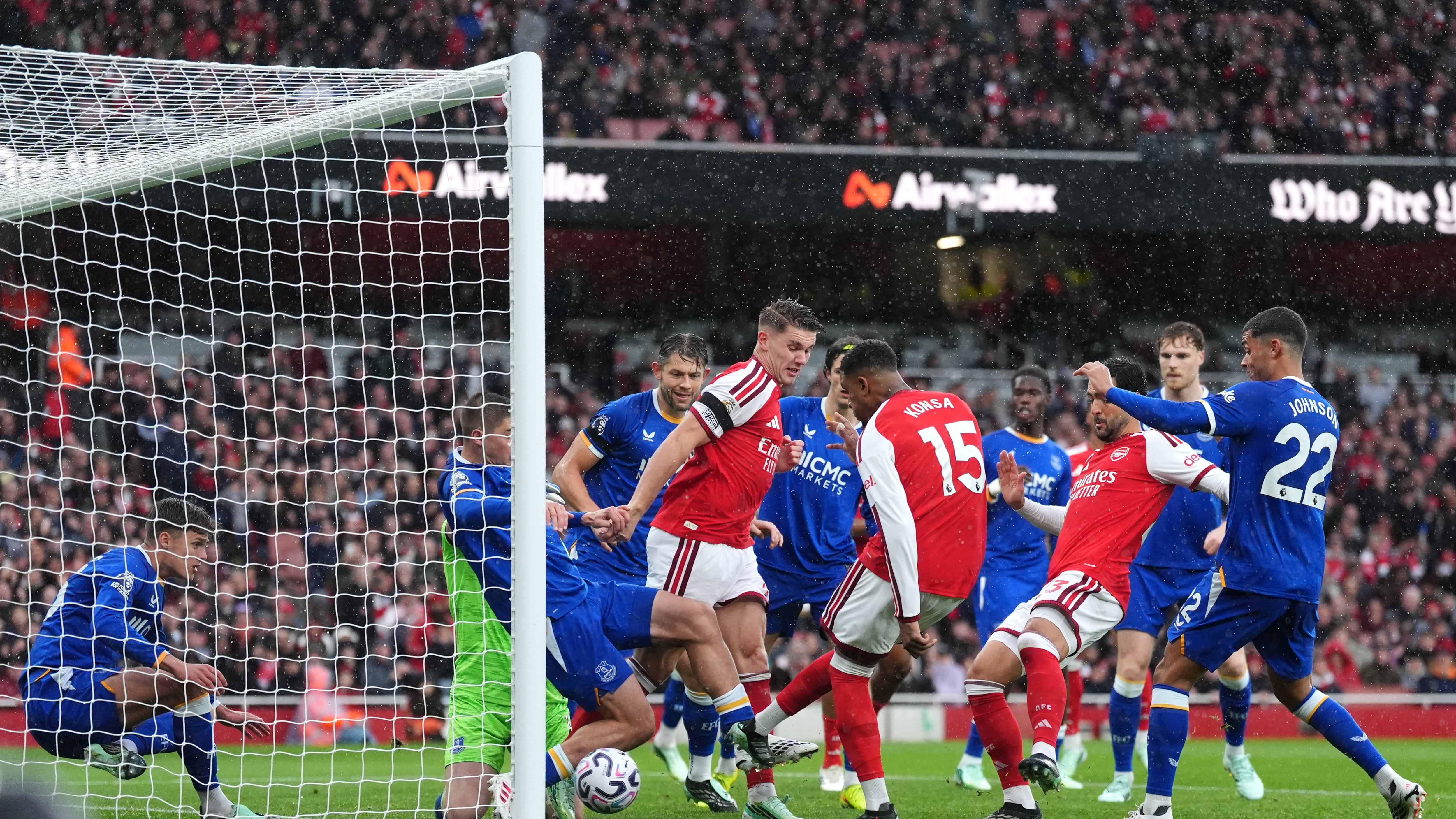 Ezri Konsa scored from a corner