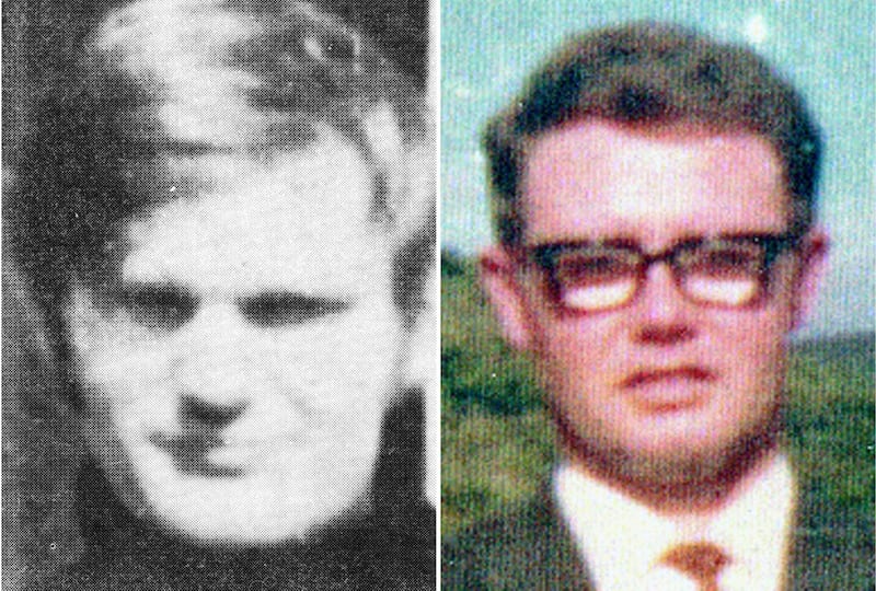 James Wray, left, and William McKinney, who died on Bloody Sunday