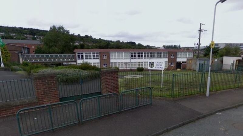 &nbsp;At least 400 pupils from Larne High School in Co Antrim have been told to remain at home.