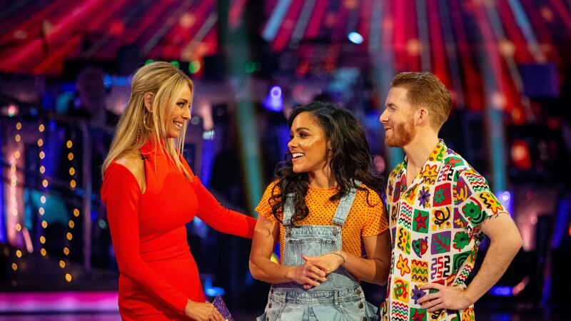 Alex and Neil Jones lost out to Chris Ramsey and Karen Hauer in the dance-off.