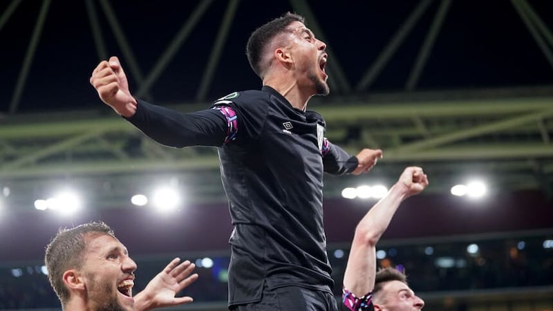 Pablo Fornals is desperate for West Ham to turn a miserable season into a memorable one after firing them into a European final (Adam Davy/PA)