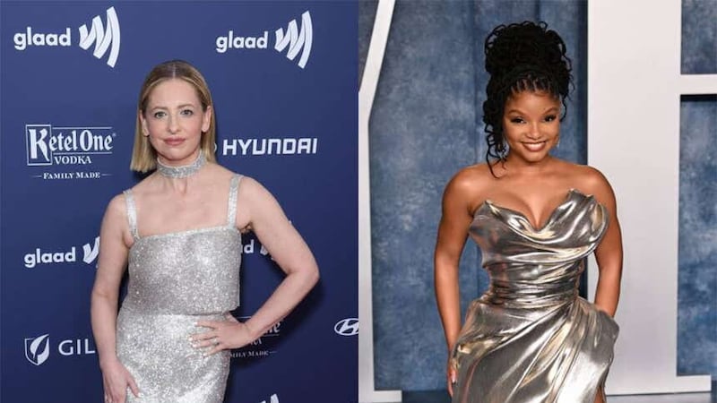 Celebs are loving the silver trend on the red carpet (Alamy/Doug Peters/PA)