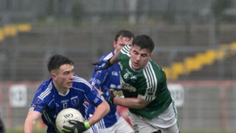 Daire Ó Baoill (right) scored two points in Gaoth Dobhair's semi-final win