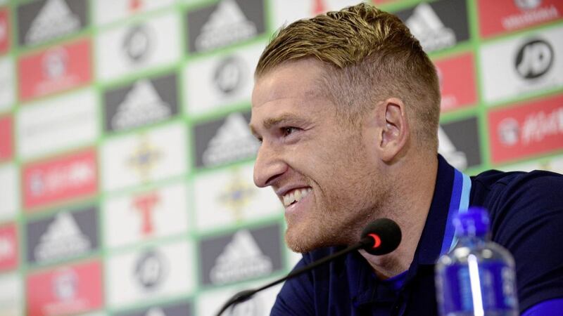 Northern Ireland captain Steven Davis is hoping to secure second spot in Group C tonight against the Czech Republic in Belfast. Picture By: Arthur Allison 
