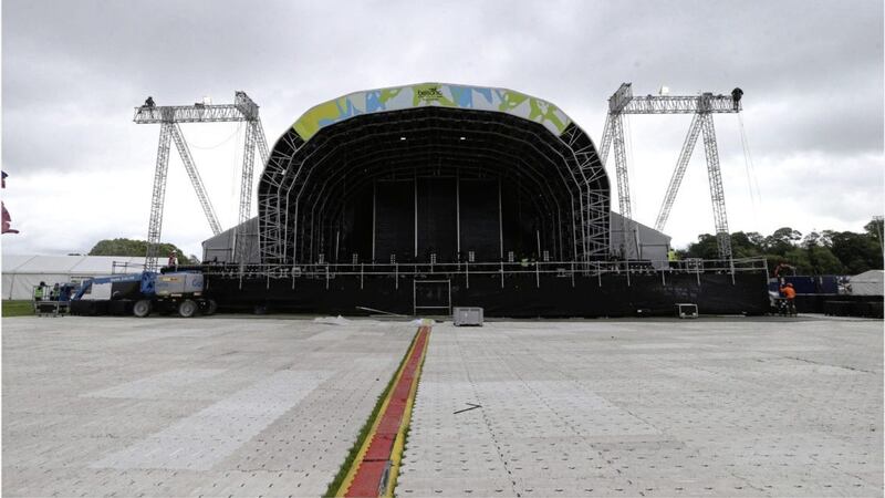 Belsonic sets up in Belfast. Picture by Hugh Russell