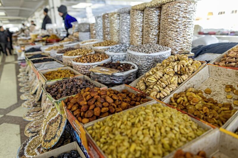 A feast of food in the Siab bazaar
