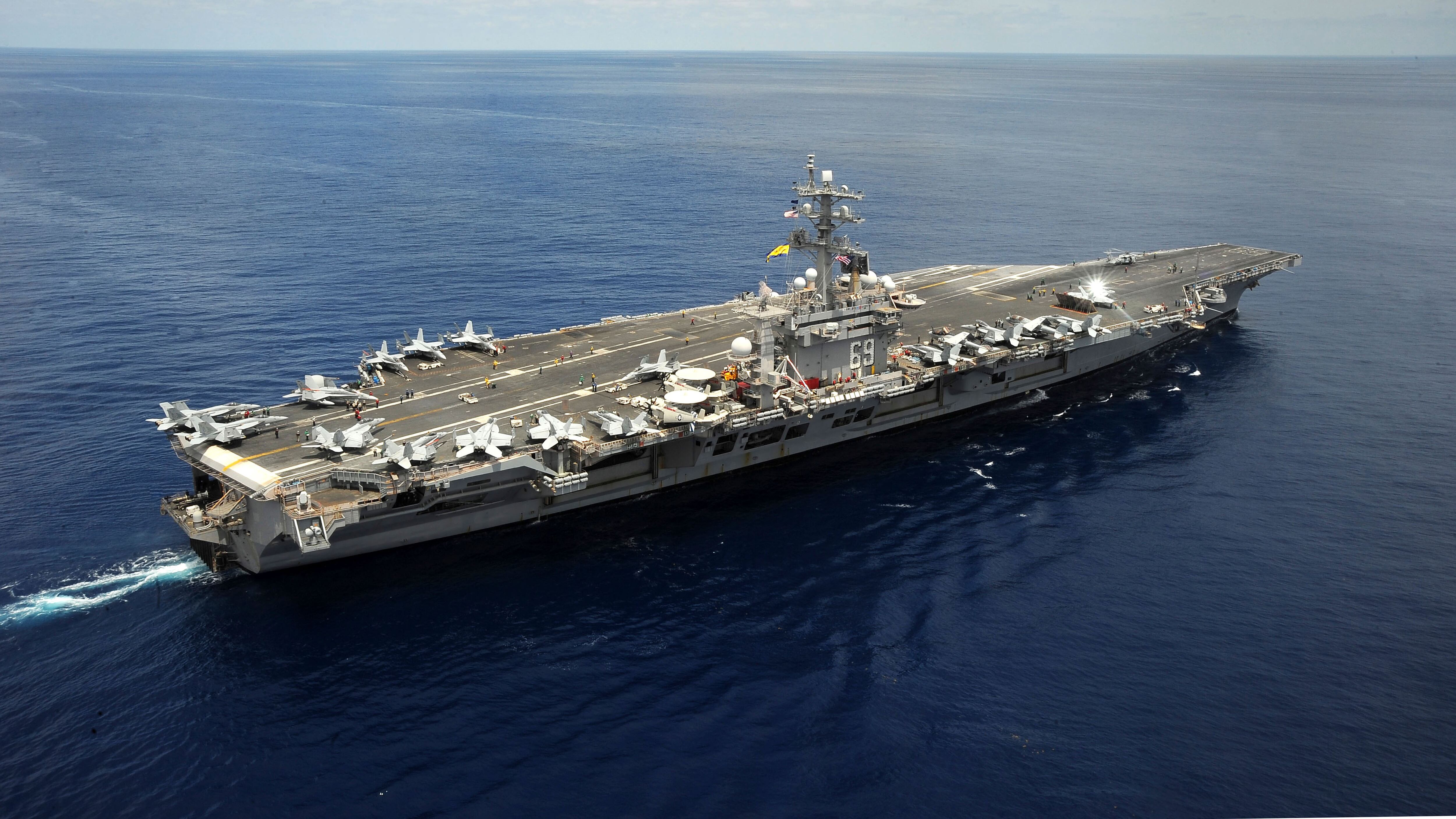 The USS Dwight D Eisenhower