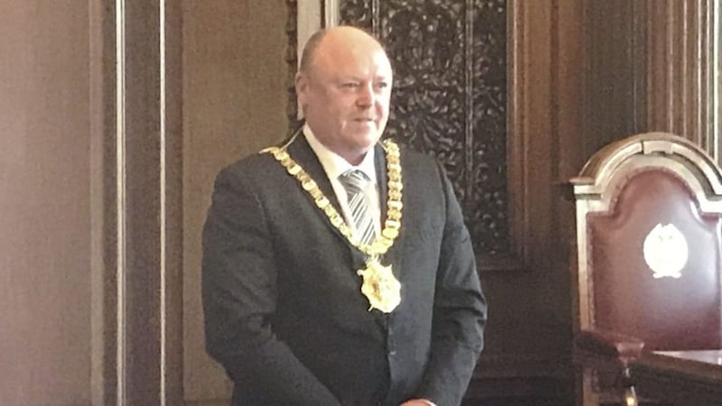 DUP councillor Frank McCoubrey is the new lord mayor of Belfast 