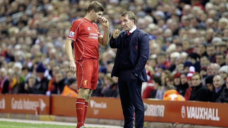 Former Liverpool captain Steven Gerrard and manager Brendan Rodgers could meet again as rivals in Glasgow if &#39;Stevie G&#39; takes the Rangers job. 