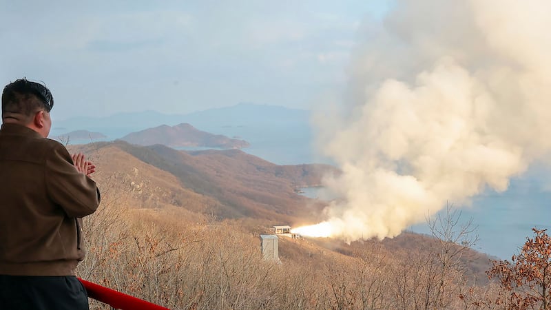Kim Jong Un personally supervised the test (Korean Central News Agency/Korea News Service via AP)