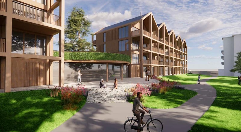 An image submitted to planning authorities displaying how the new Galgorm Resort apartments could look.