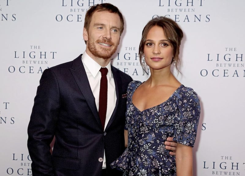 Alicia Vikander with husband Michael Fassbender, who features in Kneecap and stars in Night Train to Tangiers 